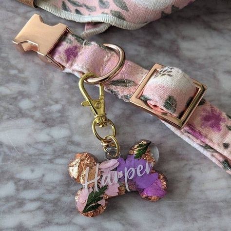 Custom Pet Tags, Dog Tag, Dried Flower Pet Tag, Resin Dog Tags, Pet ID Tags, Dog Tag, Collar accessories, Cat Tags, Personalize Pet Tags Dog Tags Diy, Resin Dog Tags, Patience And Love, Dog Accesories, Pet Keychain, Collar Accessories, Custom Pet Tags, Personalized Dog Tags, Custom Dog Tags