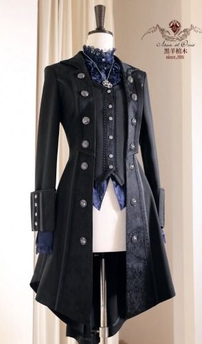 The Wings of the Bat Gothic Lolita Ouji Lolita Jacket (Male Version) Prince Clothes, Shopping Link, Lady L, Lady M, Manama, Long Jacket, Gothic Outfits, Lolita Dress, Gothic Lolita