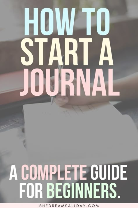 How to start a journal - the ultimate guide for beginners. Journaling made easy. Learn how you can stick to your new journaling habit, the different types of journals, which supplies to use and how and where to gets started on your journaling journey. #journaling Beginners Journaling, Bullet Journal List Ideas, How To Start Journal, Bullet Journal Simple, Start A Journal, Studera Motivation, How To Journal, Types Of Journals, Start Journaling