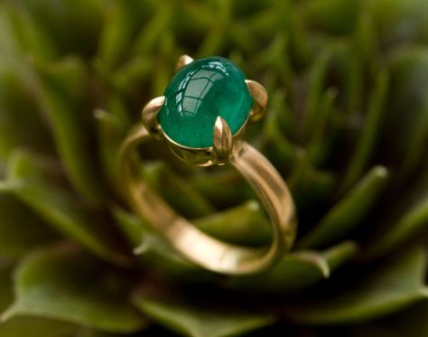 Emerald Statement Ring, Panna Stone, Contemporary Handmade Jewelry, Emerald Cabochon, Emerald Set, Emerald Ring Gold, Blue Topaz Necklace, Cushion Cut Ring, Silver Wedding Bands