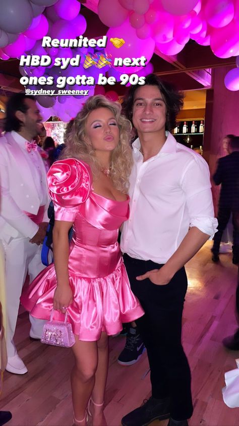 26th Birthday Party, 26th Birthday, Sydney Sweeney, Sydney, Birthday Party, Birthday, Pink, Instagram