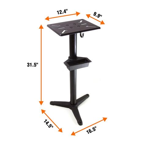 WEN 32 in. Bench Grinder Pedestal Stand with Water Pot-4288 - The Home Depot Bench Grinder Stand, Vise Stand, Grinder Stand, Bench Grinders, Cast Iron Bench, Tool Room, Bench Grinder, Iron Bench, Pedestal Stand