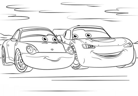 Movie Coloring Pages, Flash Mcqueen, Cars Coloring, Baby Coloring Pages, Free Printable Coloring Sheets, Disney Printables, Cars Characters, Disney Up, Cars Coloring Pages