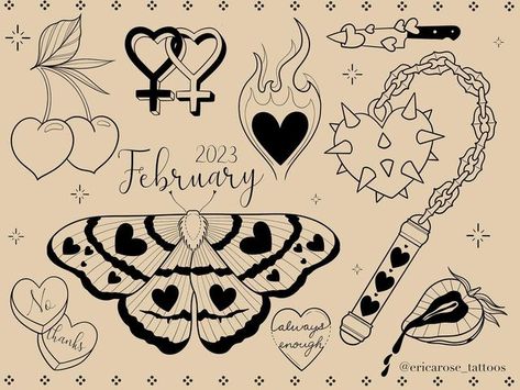 Vintage Valentines Tattoo, Valentines Flash Tattoo Sheet, Valentines Flash Sheet, Valentines Tattoo Flash, Valentine’s Day Tattoo, Valentines Tattoos, Valentines Flash, Valentines Tattoo, Fake Skin Tattoo