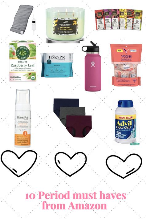 Period Needs, Period Necessities, Period Must Haves, Period Basket, Period Pack, Period Essentials, Girls Advice, Period Supplies, Period Party