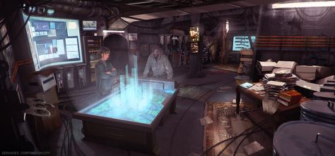 ArtStation - Serandes: Corporation City - Bunker Hideout, Khairizal Anwar Scifi Artwork, Underground Bunker, Sci Fi Design, Concept Art World, Underground Cities, Cyberpunk City, World Of Darkness, Story Arc, Futuristic City