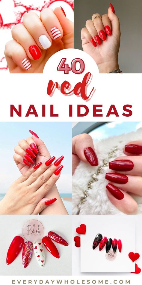 Red Nails, Acrylic ideas & design inspiration designs. Cute red nail trends for winter 2022. Short, acrylic, long. Nails acrylic coffin. Red nail ideas, designs, inspiration. christmas, valentines day, winter, matte, glossy, easy, affordable. heart, glitter, rhinestone. red baddie nails, dope nails red, trendy, #rednails #nails #naildesigns #nailideas #nailinspiration #coffinnails #acrylicnails #coffin #rednailsdesigns #nailideas #nail #nailsideas #cutenails #acrylicnaildesigns #rednaildesigns Red Nail Designs Coffin Short, Red Valentines Nails Designs Coffin, Red Nail Tips Designs, Valentines Day Nails Coffin Red, Red Christmas Nails Simple, Nails Acrylic Inspiration, Valentines Fay Acrylic Nails, Red Baddie Nails, Red Nails Acrylic