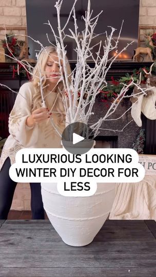 28 reactions | What do you think? Looks so luxurious- for about $10. white home decor is on trend. I plan on making the tall vase project after Christmas for the new year! Follow 👉 @hacktheholidays Share 👉 @hacktheholidays © All rights and credits reserved to the respective owner #diydecor #10dollarcrafts #luxuryforless #homeproject #vasearrangement #centerpieces #frontporchdecor #winterdecoration | Seasonal Ideas | DIY Hacks | Home decor Inspiration | Frank Sinatra · Have Yourself A Merry Little Christmas (Remastered 1999) Large Vase Christmas Arrangements, Christmas Decor Ideas Vases, White Vases Decor Ideas, White Vase Decor, Tall White Vase, Vase Project, Christmas Decor Trends, Winter Arrangements, Christmas Vases