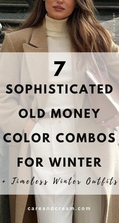 Outfits For Winter Color Palette, White Shirt Winter Outfits Women, What To Wear With White Corduroy Pants, Winter White Wide Leg Pants Outfit, Old Money Aesthetic Women Winter, Winter Old Money Outfit Women, Classy Cream Outfit, Old Money Color Combos Women, Winter Outfit Color Palette