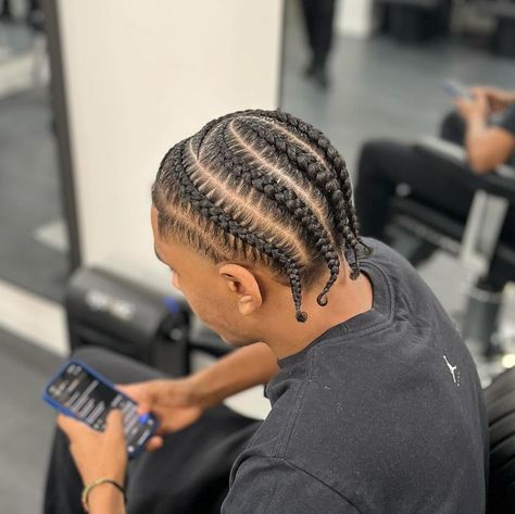 Cornrows Into Twists Men, Bad Braids, Braid Recipes, Fade Braids, Male Braids, Hairstyle Man, Cornrow Braids Men, Curly Dreads, Hair Twists Black