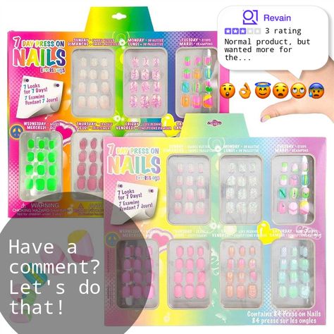 Expressions Girls Press Brights Pastels | 3 User Reviews Stick On Nails For Kids, Nail Kit For Kids, Fake Nails For Kids, Art Kits For Kids, Nails For Kids, Bright Pastels, Stick On Nails, Xmas Nails, Unique Nails