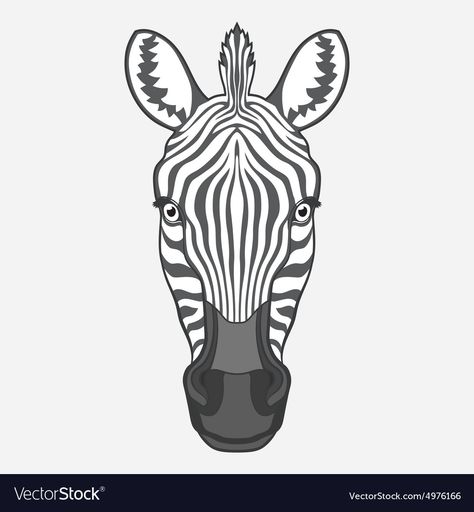 Zebra Head Drawing, Head Drawing Step By Step, Safari Theme Classroom, Zebra Clipart, Zebra Drawing, Of Drawing Challenge, Zebra Face, Zebra Head, Zoo Animals Photography