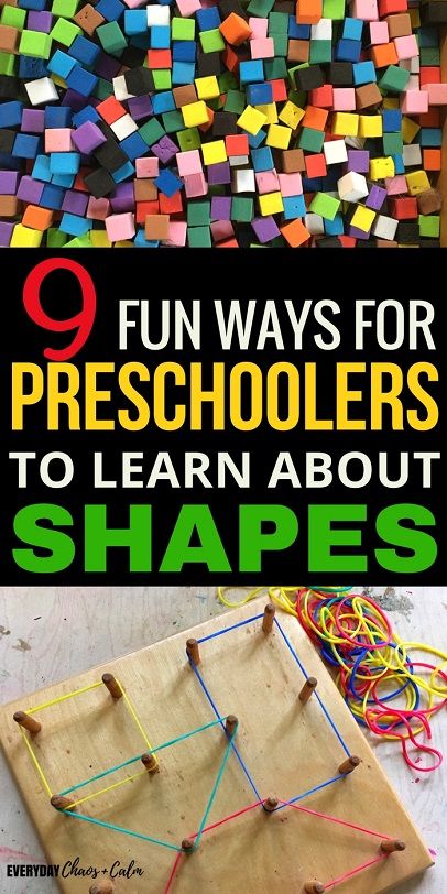 Shape Activities: The best way to learn about shapes is through play. Here are 9 simple and engaging shape activities for preschoolers to help them learn all their shapes! Shape Activities For Preschoolers, Learning Shapes Activities, Shapes Lessons, Shape Activities, Shape Activities Preschool, Educational Activities For Preschoolers, Preschool Science Activities, Kindergarten Readiness, Shapes Preschool