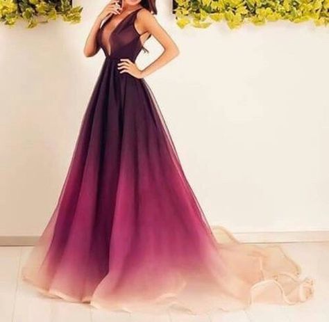 Ombré Burgundy Dress Jaket Denim, 파티 드레스, Purple Prom Dress, Backless Prom Dresses, A Line Prom Dresses, Vestidos Prom, Long Bridesmaid Dresses, Evening Gowns Formal, Formal Dresses Prom