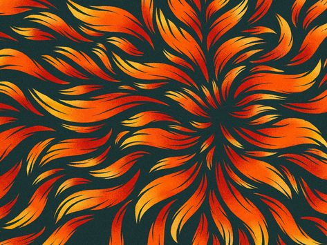 Fire Pattern Thingy warm ipad pro procreate 2d illustration pattern burn flame fire Fire Japanese Art, Fire Graphic Design, Fire Goddess, Fire Pattern, Fire Painting, Fire Designs, Flame Design, Abstract Shape, Fire Art