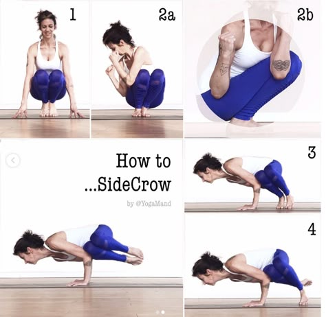 Side Crow Yoga, Side Crow Pose, Crow Yoga, Side Crow, Arm Balance, Yoga Inversions, Yoga Poses Advanced, Yoga Tutorial, Advanced Yoga