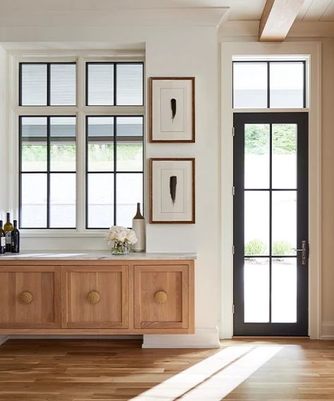 French Doors With Transom Windows, French Doors With Transom Above, Interior Door With Transom Window, Windows With Transoms, Interior Door Transom, Double Hung Windows With Transom, Dark Interior Doors, French Doors With Transom, Basement Addition