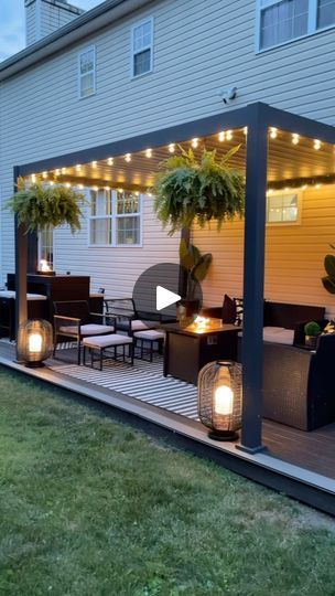 76K views · 7.2K reactions | Happy Friday IG!  These Kandella Outdoor Woven Oval Asian LED Lanterns by @jonathany_official were the perfect finishing touch for my patio.   These high quality lanterns are so gorgeous and provides soft ambient lighting for some warm and cozy vibes.   Globe String lights @jonathany_official  Sukie Modern Area Rug  @jonathany_official   Comment SHOP below to receive a DM with the link to shop this post on my LTK ⬇ https://liketk.it/4JUak  #patiolights #stringlights #patiovibes #patioatnight #patiodesign #patiodecor #patiolife #pationights #pationightlife #patioideas #patiostyle #jonathanydesign #summerinspo #backyard #backyarddecor #outdoorliving #patioinspo #modernpatio #patiovibes #glampatio #patio #patiolife  #patioliving #patiostyle #patiostyling  #pergola Pergola Decorating Ideas Backyards, Patio String Lights Ideas Backyards, Backyard String Lights Ideas, Cozy Patio Decorating Ideas, Pergola Patio Decor Ideas, Outdoor String Lighting Ideas, Glam Patio, Pergola Lighting Ideas, Patio Lights String Ideas