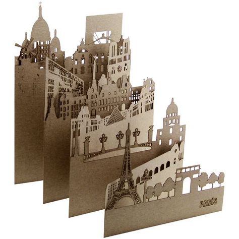 Cardboard City, Tunnel Book, Paper Engineering, Folding Origami, Paper Pop, Paper City, Cardboard Art, Pop Up Book, Paper Cut Art