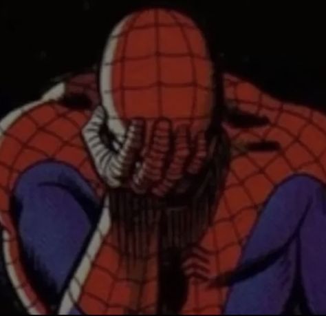 Spider Man Reaction Pics, Spiderman Pfp Funny, Cursed Spiderman, Spiderman Reaction Pic, Reaction Icons, Spider Man Funny, Spidey Icon, Deadpool And Spiderman, Superhero Wallpaper