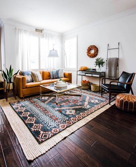 Dark built ins living room