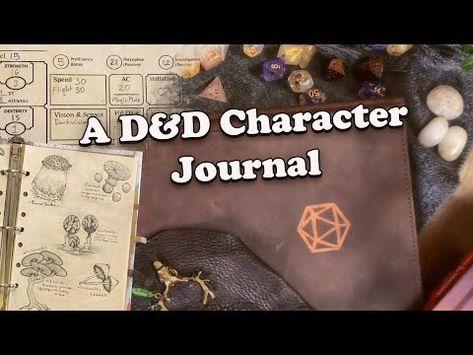 D&D Character Journal ✧| FREE Sheets - YouTube Dnd Character Journal, Rpg Character Sheet, Dnd Journal, Character Journal, Character Sheets, Character Sheet, Dnd Characters, Journal Pages, Dungeons And Dragons