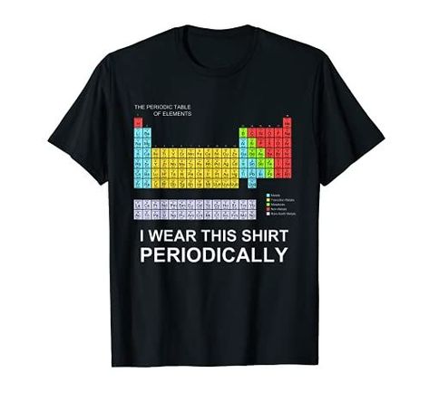 I WEAR THIS SHIRT Period Puns, Science Tshirt, Chemistry Puns, Chemistry Periodic Table, Chemistry T Shirts, Science Puns, Funny Science, Science Tshirts, Science Lover