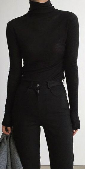 Fall Turtleneck, Stil Inspiration, Looks Black, Virtual Fashion, All Black Outfit, Moda Vintage, Mode Inspo, 여자 패션, Fall Style