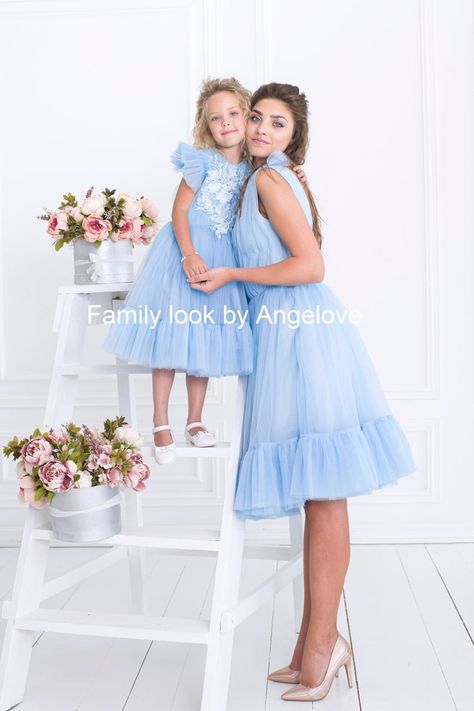 Same Dress For Mom And Daughter, Mother Daughter Set Dress, Rustic Flower Girl Dresses, Mom And Daughter Matching Dress For First Birthday, Mom And Daughter Matching Dresses Summer, Mom And Daughter Matching Dresses Spring, Mom Daughter Matching Dresses, Long Midi Skirt, Rustic Flower Girl Dress