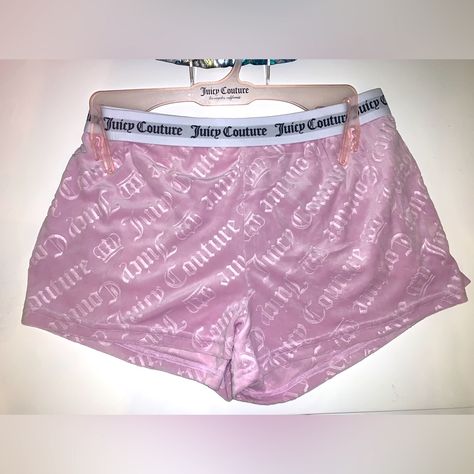 Htf Juicy All Velour Juicy Lounge Shorts One Shorts In This Listing Bundle With More Items No Offers Please Juicy Couture Skirt Outfit, Juicy Catore Outfit, Juicy Couture Pjs, Y2k Outfits Mini Skirt, Nails Short Y2k, Y2k Valentines Nails, Y2k Outfits Street Styles Baddie, Juicy Shorts, Modest Y2k