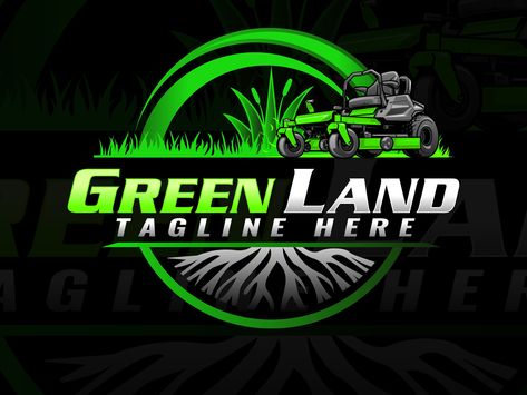 Lawn Fertilizer Diy, Lawn Service Logo Design, Lawn Care Branding, Mowing Logo, Gardener Logo, Lawn Service Logo, Lawn Mowing Logo, Lawn Care Schedule, Lawn Care Logo