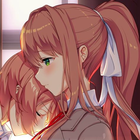 #ddlc #monika Ddlc Monika, Doki Doki, Literature Club, Visual Novel, Danganronpa, Matching Icons, Cute Art, Profile Picture, Literature