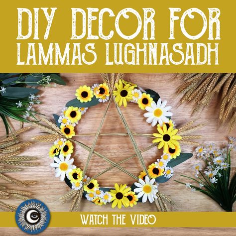 Lammas Crafts For Kids, Lammas Lughnasadh Altar, Lammas Activities, Lughnasadh Crafts, Lammas Lughnasadh Aesthetic, Lughnasadh Decorations, Diy Witchy Decor, Lughnasadh Altar, Lammas Altar