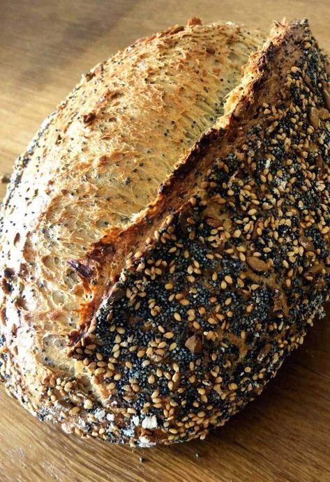 A Seeded Bread Recipe Should Combine Sweet & Nutty Flavours And This Three Seeded Bread Recipe With Poolish Does Exactly That Bread With Seeds Recipe, Poolish Bread Recipes, Flavoured Sourdough Bread, Poolish Bread, Poolish Recipe, Artesian Bread, Cob Bread, Seeded Bread, Seeded Bread Recipes