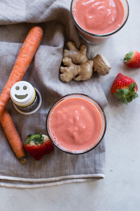 Probiotics for Kids and Babies Probiotic Smoothie, Probiotics For Kids, Probiotic Benefits, Ginger Smoothie, Exotic Food, Strawberry Smoothie, Strawberry Banana, Banana Smoothie, Smoothie Recipe