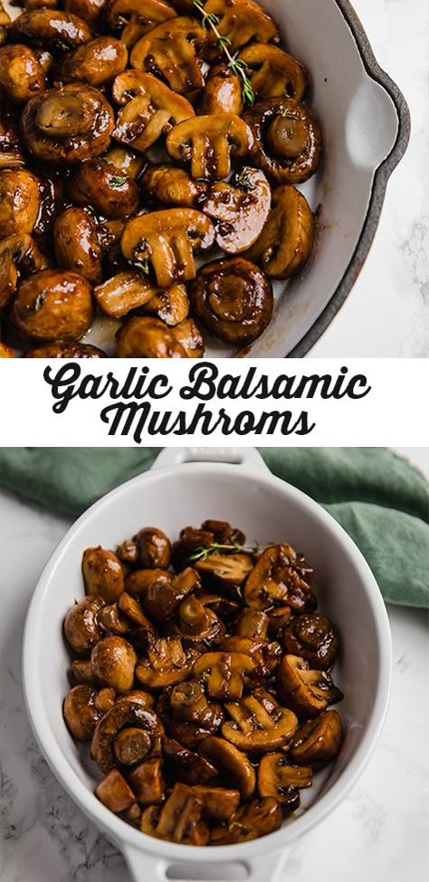 Aip Mushroom Recipes, Best Vegan Side Dishes, Mushroom Steaks, Aip Sides, Burger Sides, Steak Burgers, Mushroom Side Dishes, Balsamic Mushrooms, Unbound Wellness