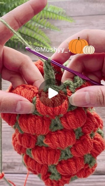 Pumpkin Stitch, Crochet Drawstring Bag, 3d Pumpkin, Crochet Pumpkin, Crochet Lovers, Free Videos, My Youtube Channel, Video Tutorial, Drawstring Bag