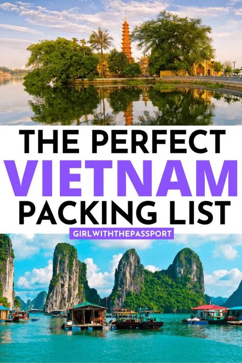 What to Wear in Vietnam: A Vietnam Packing List - Girl With The Passport Outfits For Vietnam Trip Women, Packing List For Vietnam, Vietnam Trip Outfit Women, Outfits To Wear In Vietnam, Vietnam Vacation Outfits Women, Packing For Vietnam For Women, Vietnam Travel Outfit Ideas, Vietnam Packing List For Women, Packing Vietnam