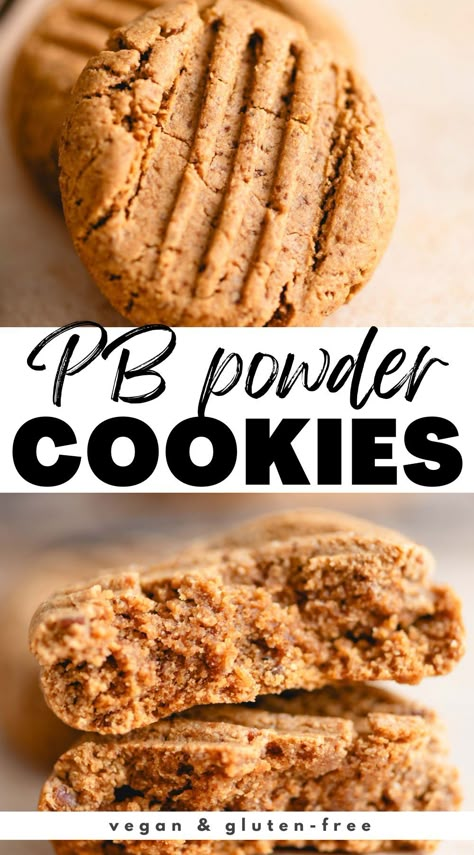 Peanut Powder Cookies, Pb2 Peanut Butter Cookies, Pb2 Cookie Dough, Pb Powder Cookies, P2b Recipes, Recipes With Pb2 Powder, Peanut Butter Powder Cookies, Pb Powder Recipes, Pb Fit Recipes