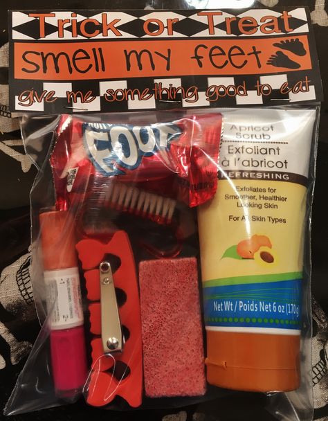 Honestly this cute gift idea can be given to anyone. Fill it with items for a pedicure, or fill it with fruit roll ups. Either way your gift will be a hit! Pedicure Gift Ideas, Something Good To Eat, Feet Pedicure, Apricot Scrub, Foot Pedicure, Fruit Roll, Fruit Roll Ups, To My Friends, Visiting Teaching