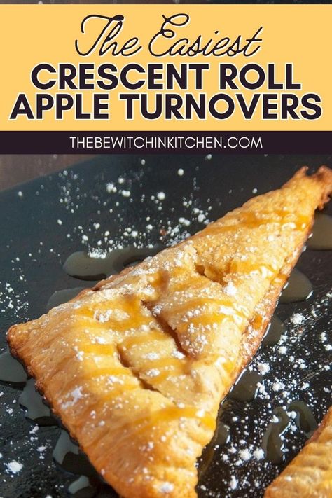 Crescent Roll Apple Turnovers, Crescent Roll Apple Pie, Easy Apple Turnovers, Crescent Roll Apple, Apple Crescent Rolls, Crescent Dough Recipes, Crescent Roll Recipes Dessert, Easy Crescent Roll Recipes, Crescent Roll Apple Dumplings