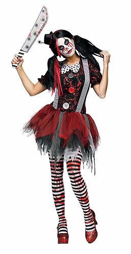 The Spooky Vegan: Spirit Halloween 2016 Costumes I Would Actually Wear Scary Clown Costume, Clown Costume Women, Horror Clown, Clown Halloween Costumes, Killer Clown, Clown Halloween, Horror Costume, Plus Size Costume, Scary Halloween Costume