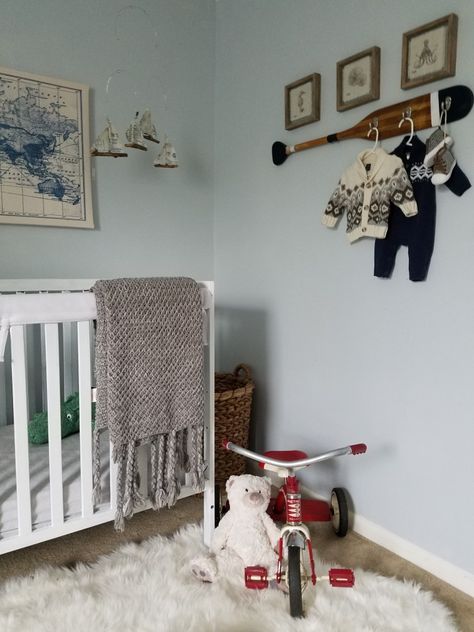 Ship Nursery Theme, Sailor Nursery Baby Boy, Sailboat Nursery Baby Boy, Nautical Toddler Room, Nautical Boy Nursery, Vintage Nautical Nursery, Neutral Nautical Nursery, Sailor Nursery, Lake Nursery