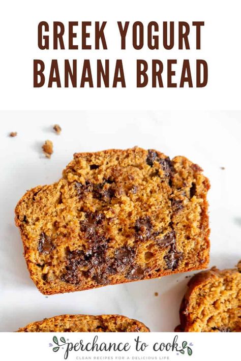 Greek Yogurt Banana Bread Banana Yogurt Bread, Banana Yogurt Recipes, Healthy Banana Oat Bread, Banana Bread Recipe With Yogurt Healthy, Keto Bread With Greek Yogurt, Banana Bread Recipe With Yogurt, Coconut Sugar Banana Bread, Banana Bread Recipe Greek Yogurt, Low Fat Banana Bread Recipe