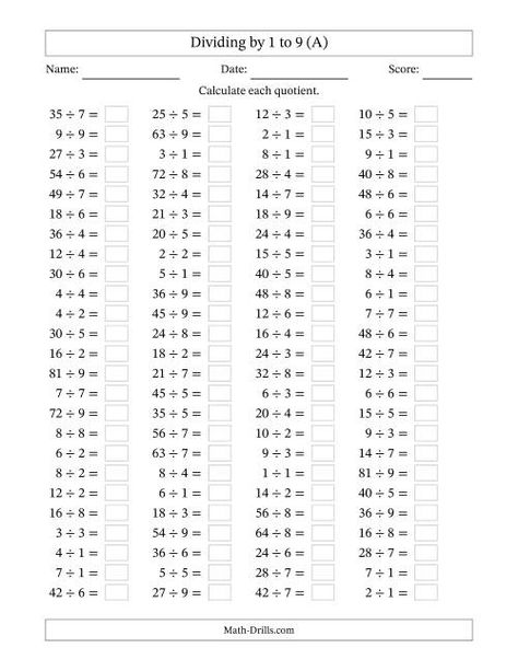 Division Facts Worksheets, Kids Numbers, Math Division Worksheets, Tutoring Ideas, Long Division Worksheets, Fun Math Worksheets, Math Addition Worksheets, Math Drills, Division Facts