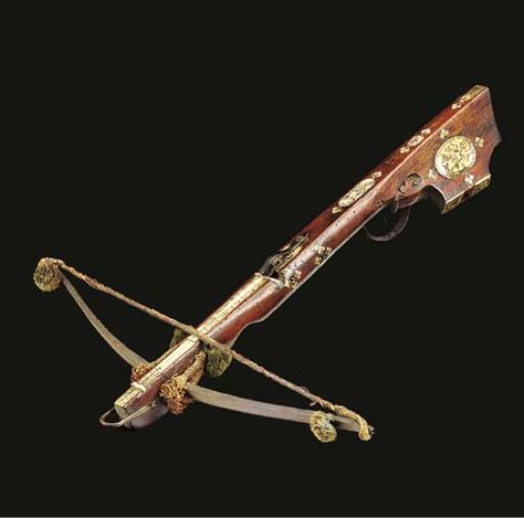 A SAXON SPORTING CROSSBOW -  Second quarter of the 18th Century Medieval Crossbow, Crossbow Rack, Hunting Crossbow, Diy Crossbow, Crossbow Arrows, Crossbow Hunting, Arm Armor, Bow Hunting, Crossbow