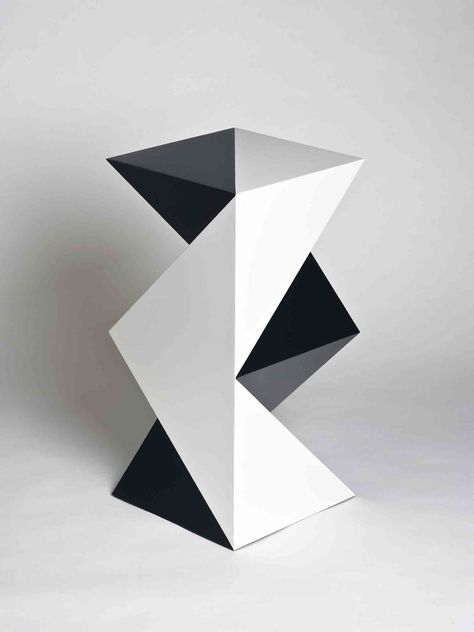 Volume Sculpture, Cardboard Geometric Sculpture, Triangle Sculpture, Geometric Sculpture Architecture, Cube Abstract Model, Sculpture Stand, Geometric Sculpture, Shape Art, Creative Furniture