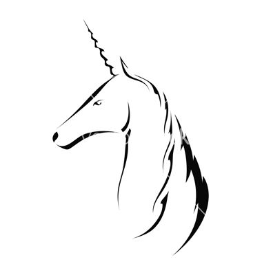 Unicorn Silhouette, Unicorn Vector, Unicorn Tattoo, Silhouette Head, Silhouette Outline, Unicorn Tattoos, Unicorn Head, Head Tattoos, A Unicorn