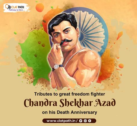 My humble tribute to the most fearless revolutionary freedom fighter Chandra shekhar Azad on his martyrdom day.🙏🇮🇳💐 @clatpath . . . . . . #ChandrashekharAzad #ClatPath #CLAT2022 #CLAT2023 #BestClatInstitute Chandra Shekhar Azad Wallpaper, Chandra Sekhar Azad, Chandrashekhar Azad, Chandra Shekhar Azad, Photoshoot Ideas Aesthetic, Freedom Fighters Of India, Wedding Photoshoot Ideas, Chandra Shekhar, Indian Freedom Fighters