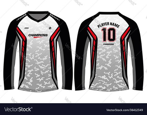 Jersey Motocross Design, Rugby Uniform, Volleyball Uniforms, Racing T Shirt, Motocross Jersey, Clothes Reference, Sports Jersey Design, Vector Template, Uniform Design